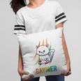 Gaymer Lgbt Cat Pride Rainbow Video Game Lovers Gift Pillow