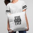 Jesus Best Gift Ever Bible Verse Black Graphic Christian Pillow