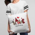 Love 1St Grade Teacher Life Buffalo Plaid Valentines Gnome Pillow