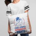 Patriotic 4Th Of July Stars Stripes Reproductive Right Pillow