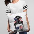 Pro Choice Af Messy Bun Us Flag Reproductive Rights Tank Pillow