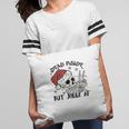 Retro Christmas Skeleton Christmas Dead Inside Pillow