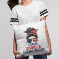 Retro Pro Choice Stars Stripes And Equal Rights Patriotic Pillow