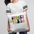Spooky Vibes Dripping Smile Face Funny Halloween Night Party Pillow