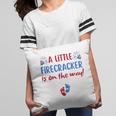 Womens 4Th Of July Pregnancy A Little Firecracker Is On The Way Pillow