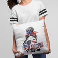 Womens All American Mama American Flag 4Th Of July Patriotic Pillow