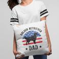 Womens American Flag Golden Retriever Dad 4Th Of July Pillow