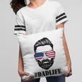 Womens Dad Life Sunglasses American Flag Fathers Day 4Th Of July Pillow