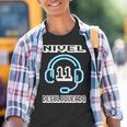 11 Años Cumpleaños Regalo Gamer Nivel 11 Desbloqueado Camiseta niño
