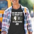 40 Geburtstag Ich Bin Nicht 40 Ich Bin Double 20 Dart Kinder Tshirt