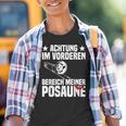 Achtung Trombonist Kinder Tshirt