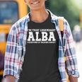 Alba Surname Team Family Last Name Alba Youth T-shirt