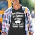 Anti-Vegan Saying Pig Gehabt Fleischfresser Kinder Tshirt