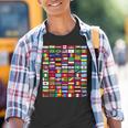 Banderas De Todos Los Países Del Mundo 287 Bandera Internacional Camiseta niño