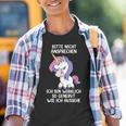 Bitte Nicht Ansprechen Ich Bin Wirklich So Angervt Einhorn Kinder Tshirt