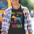 Bull Terrier Mamá Colorido Piel Madre Ama Perros Camiseta niño