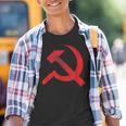 Cccp Ussr Hammer Sickle Flag Soviet Communism Kinder Tshirt