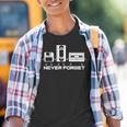 Cinta De Cassette De Audio Never Forget Camiseta niño