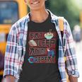 Comer Sueño Anime Repetir Divertido Sushi Japonés Regalo Anime Camiseta niño