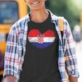 Croatia Flag Hrvatska Land Croate Croatia Kinder Tshirt