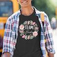 Damen Team Bride Blumenkranz Junggesellenabschied Jga Kinder Tshirt