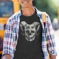 Dämonenschädel Demon Skull Totenkopf Teufel Kinder Tshirt