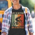 Das Leben Ist Besser Auf Einem Fahrrad Cycling Kinder Tshirt