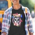 Dia De Los Muertos Sugar Skull Crâne Gothic Day Of The Dead Youth T-shirt