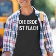 Die Erde Ist Flat Kinder Tshirt