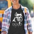Dogo Argentino Dog Portrait Dog Kinder Tshirt