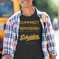 Dummheit Kann Man Nicht Reparieren Glücklich Geschieden Kinder Tshirt