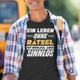 Ein Leben Ohne Rätsel Spruch Lustiges Rätsel Kinder Tshirt