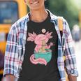 Me Encantan Los Fideos Y El Axolotl Kawaii Anime Kawaii Camiseta niño