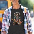 Dachshund Cute Rock And Roll Rocker Punk Kinder Tshirt