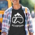 Snowboard Schifoan Snowboarder Skiing Ski Kinder Tshirt