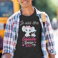 Future Grande Sœur Éléphant Je Vais Être Grande Soeur 2024 Youth T-shirt