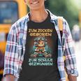 Gamer Computer Zum Zocken Geboren Zur Schule Zwungen Kinder Tshirt