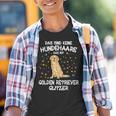 Golden Retriever Glitter Dog Holder Mix Dog Kinder Tshirt