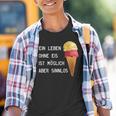 Ice Cream Leben Ohne Eisist Sinnlos D010-0887A Kinder Tshirt