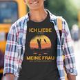 Ich Liebe Es Es Wenn Mein Frauu Mich Zum Fishing Gehen I Love It Kinder Tshirt