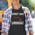 Kürzt Das Lehrergehalt Kinder Tshirt