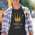 La Princesa Ha Llegado A Niñas Corona Princesa Camiseta niño