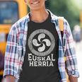 Lauburu Estilo Tribal Ligeramente Desgastado Camiseta niño