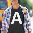 Letter A Kinder Tshirt