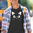 Linda Cara Amante De Los Gatos Gatos Cara Bigotes Amantes De Los Gatitos Camiseta niño