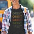 Love Heart Geist Grungeintage-Stil Schwarzer Geist Kinder Tshirt