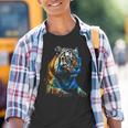Obra De Arte De Tigre Animal Arte Camiseta niño