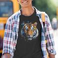 Obra De Arte De Tigre Colorido Animal Arte Tigre Camiseta niño