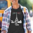 Paris Tour Eiffel Lumières Phare Souvenirs Evénements France Youth T-shirt