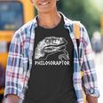 Philosoraptor Meme Philosophy Dinosaur Kinder Tshirt